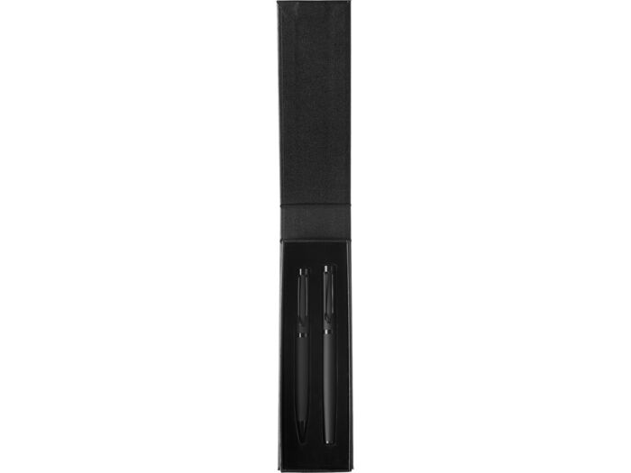 Подарочный набор из 2-х ручек Black Lama soft-touch, черный